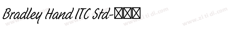 Bradley Hand ITC Std字体转换 Bradley Hand ITC Std字体转换